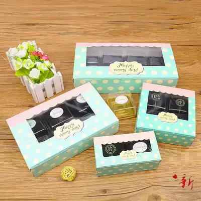 Snow Mei Niang puff egg yolk crisp 2 4 6 8 cookies biscuits moon cake packaging egg tart box