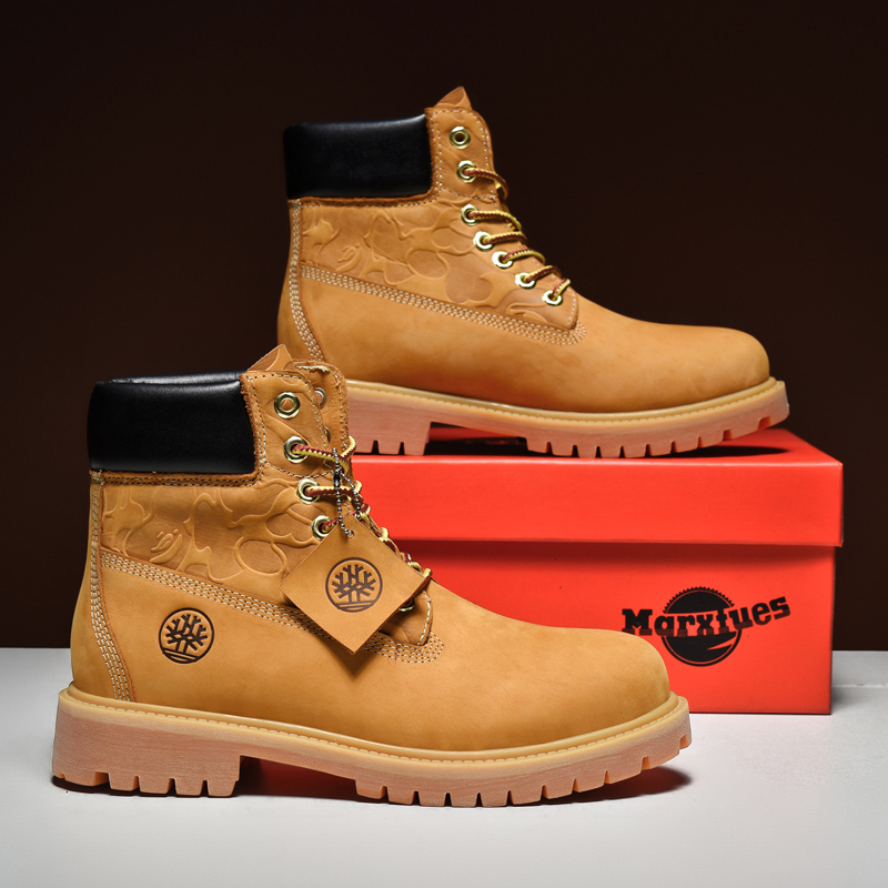 The second generation of Martin boots men's British style leather kick can not be bad rhubarb boots men's large size high top boots winter tooling boots