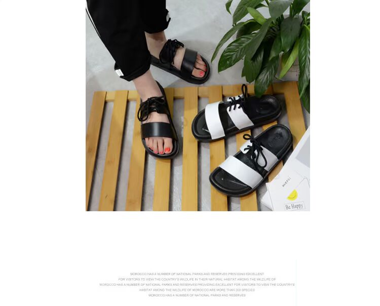 Đôi dép nữ mùa hè thời trang Hàn Quốc mặc một loại từ dày hoang dã dép hẻm hermes