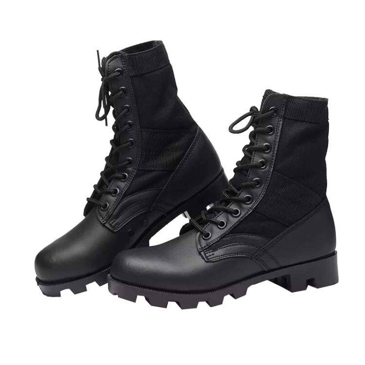 Men and women special forces combat boots Panama sole leather boots outdoor desert boots molded shoes spring and autumn