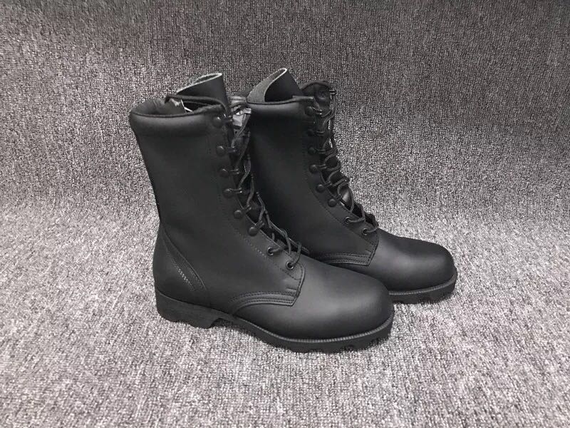 Turtle bottom full leather jungle boots men and women outdoor hiking shoes desert boots leather boots