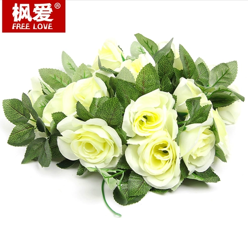 Имитация цветочные струны стринки обертывание потолочного отделка фальшивая роза Гостиная