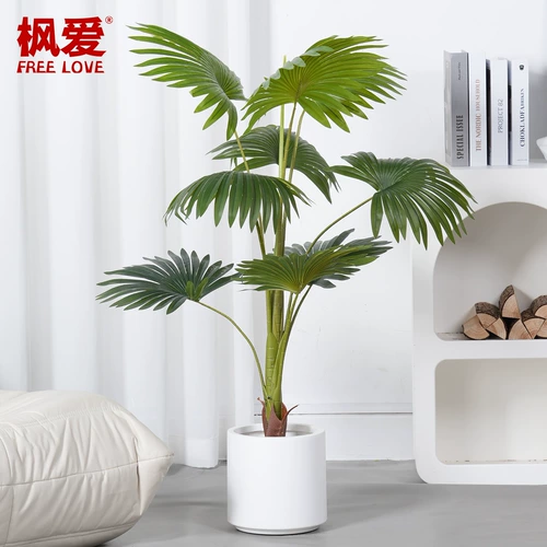 Бионические зеленые растения, элитная светлая роскошь, калифорнийские растения подсолнечника в горшках, гостиная в помещении, большой напольный декоративный вентилятор, украшения из подсолнечника для ландшафтного дизайна.