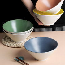 Japanese ramen bowl large creative noodle bowl ceramic hat noodle bowl 8 inch instant noodles household single soup bowl