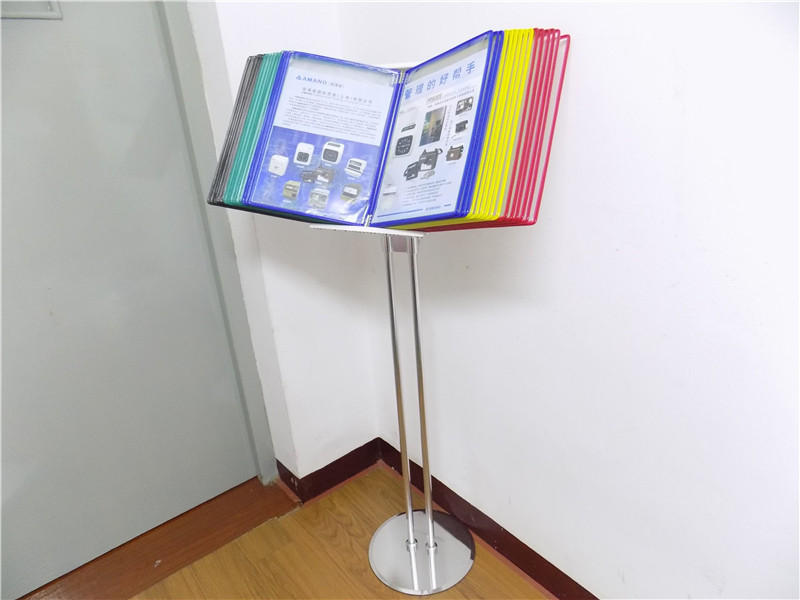 A4 vertical floor display information 30 pages folder bracket billboard publicity guidance display stand POP stand