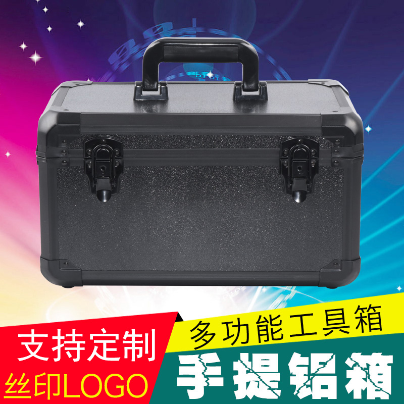 Aluminum alloy Equipment Instruments Case Small Number of Portable Home Documents Documents Home Holding Box Five Gold Tool Boxes