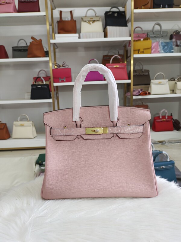 Classic Platinum Bag Bk25 30 35cm Genuine Leather Top Layer Cowhide Pebbled Pattern Imported Togo Leather Handbag for Women