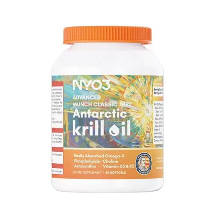【自营】NYO3挪威蒙克磷虾油软胶囊鱼油升级omega-3低密度中老年