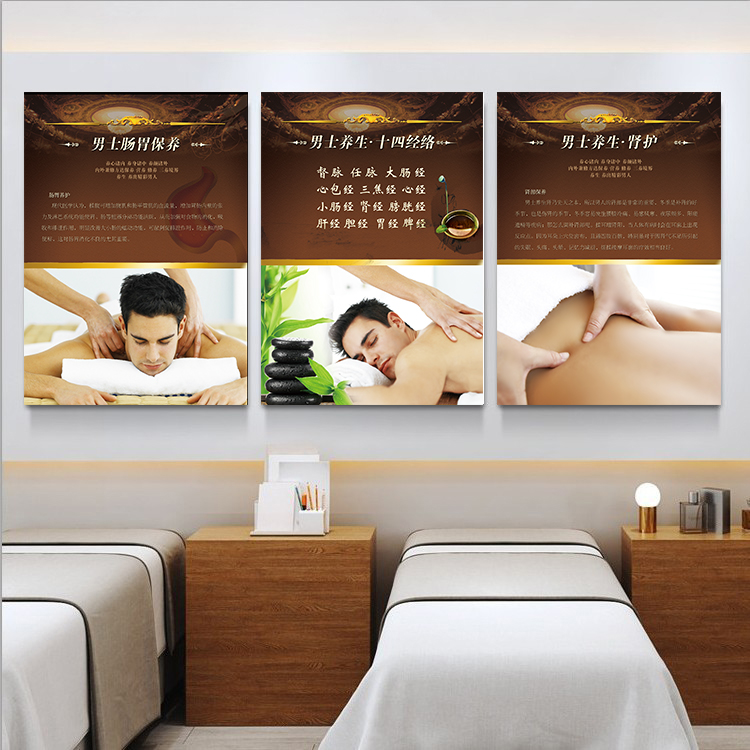 Men Health Care Advertising Poster picture Kidney Department Nursing Background Wall Beauty Institute Decoration Painting Traditional Chinese Medicine Health Promotion painting