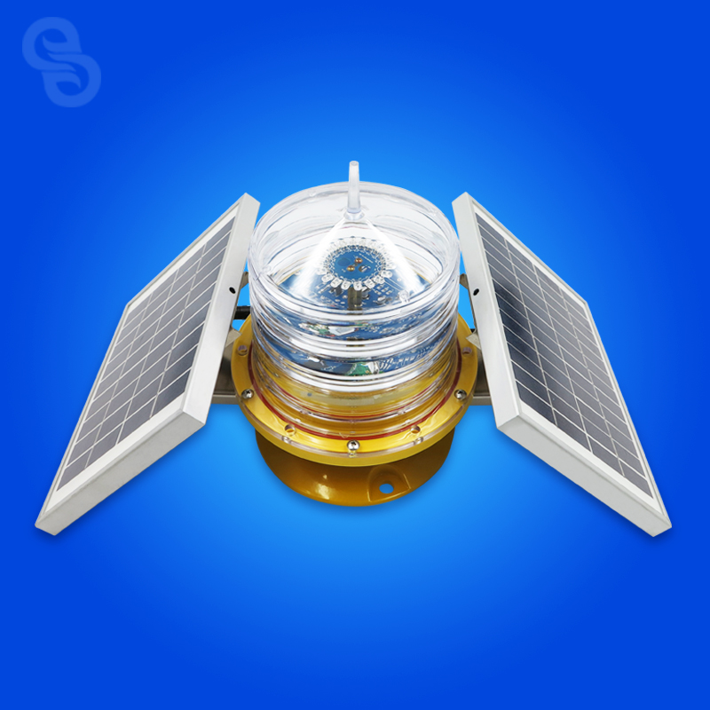 High-quality GPS positioning GSM256 light quality 5 nautical miles ocean integrated led solar navigation light flashing