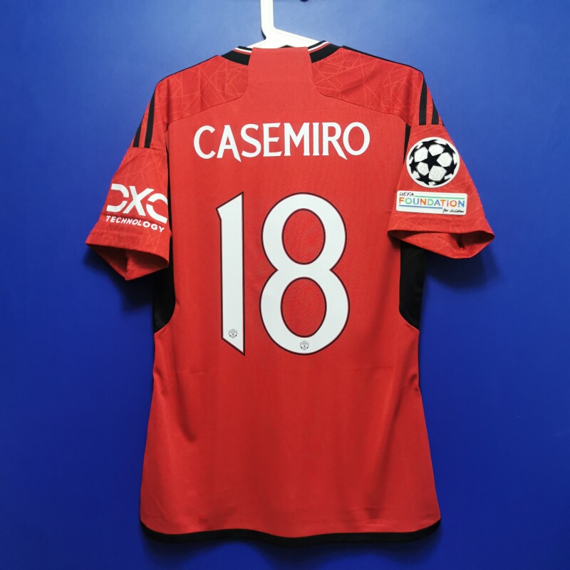 Manchester United 23/24 Home Short-Sleeved Football Jersey Fan Version Ip1726 Chinese Size Slim Fit