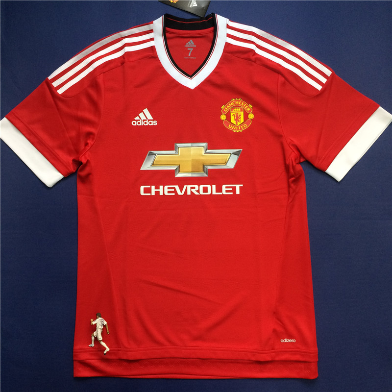 Manchester United 2015 16 Home Adizero Dressing Room Player Version Short Long Sleeve Ai5426