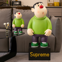 Fat Tiger Floor-standing Large Ornament Piggy Bank Living Room TV Cabinet Desktop Ornament Porch Wine Cabinet Decoration Trendy Ornament