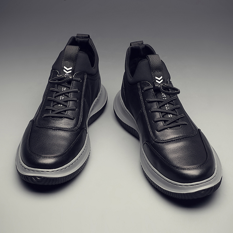 Men's Shoes 2026 Autumn and Winter New Genuine Leather Sports Shoes Men's Soft Sole Breathable Lightweight Pure Leather Men's Casual Leather Shoes