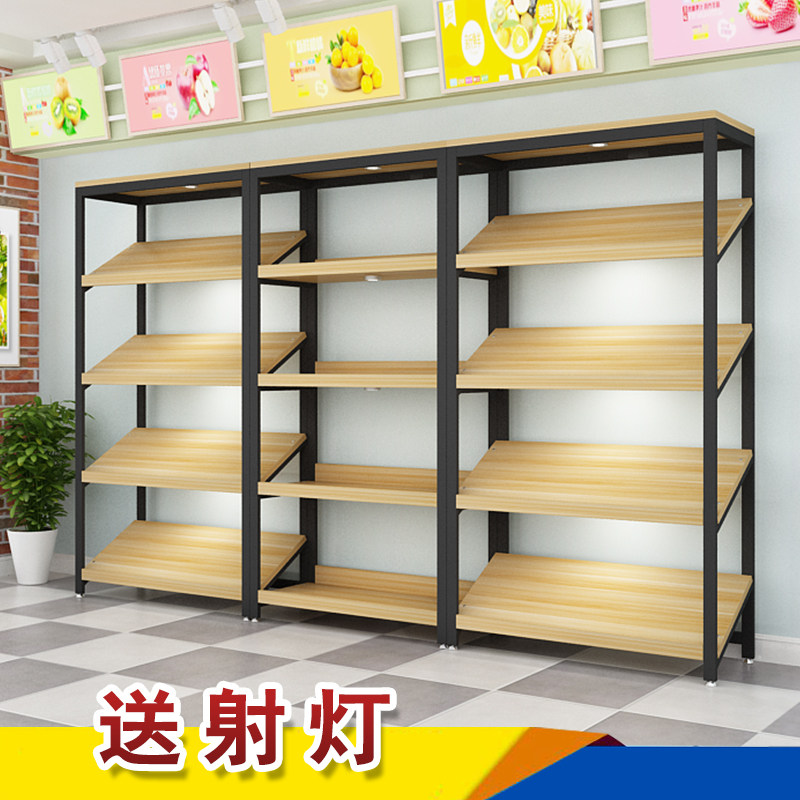 Fruit shelf display cabinet oblique display cake fruit mall shelf supermarket snack rack