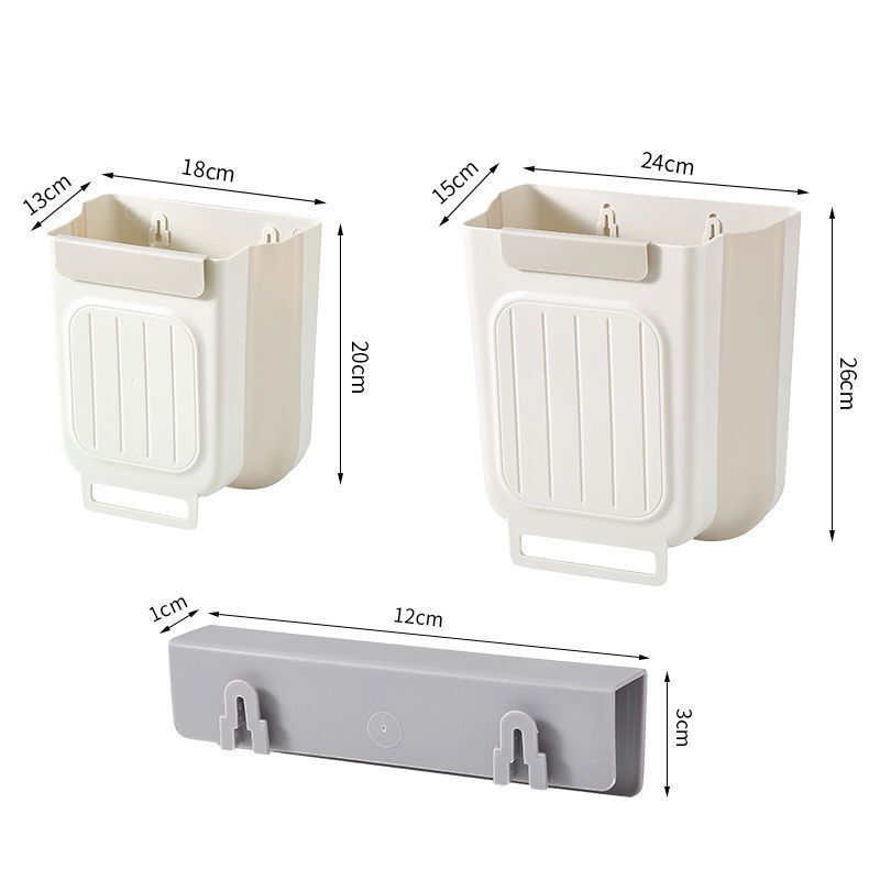 Wall-Mounted Foldable Kitchen Trash Can for Home Use, Specifically for Kitchen Cabinets, Retractable Storage for Bathroom, Easy to Reach Wall-Mounted Foldable Kitchen Trash Can for Home Use, Specifically for Kitchen Cabinets, Retractable Storage for Bathroom, Easy to Reach