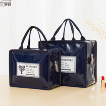 Waterproof cosmetic bag women portable large capacity multifunctional cosmetics storage bag Net Red simple travel wash bag