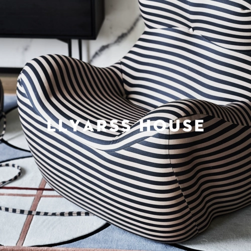 Llyarss Lias/Casual Chair/Итальянский минималистский/ткань/стул+педаль/одиночный диван/yfn