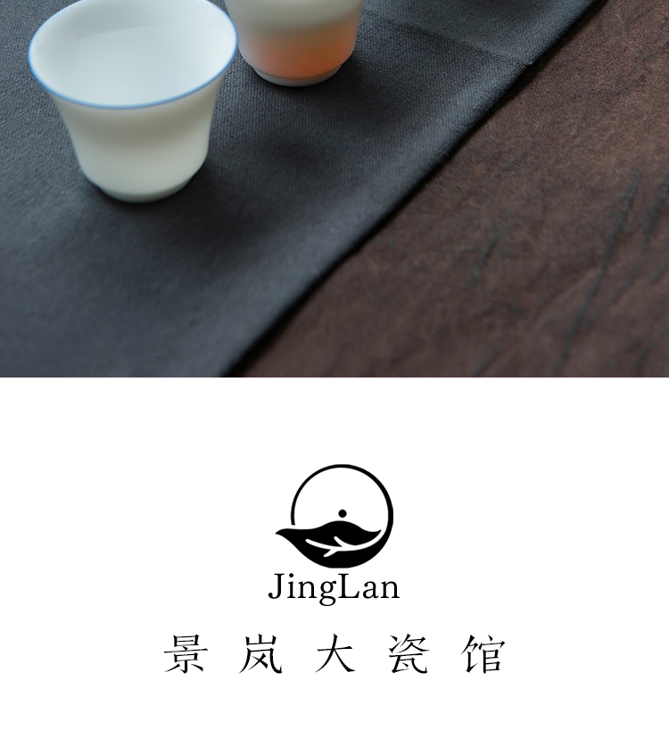 Good thing JingLanPin cup blue expressions using the sample tea cup master cup cup single CPU jingdezhen ceramics by hand kung fu tea set