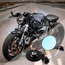 Suitable for BMW NineT latte retro handlebar rearview mirror special handlebar mirror climber handlebar reflector