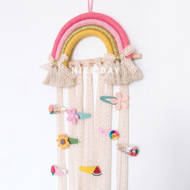 Storage belt hanging style rainbow wall headdress