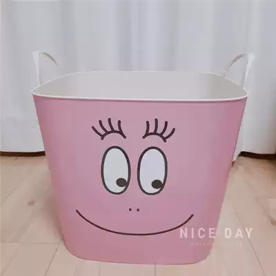 Korea ins children's room toys storage bucket cartoon dirty clothes basket large capacity finishing box household artifact