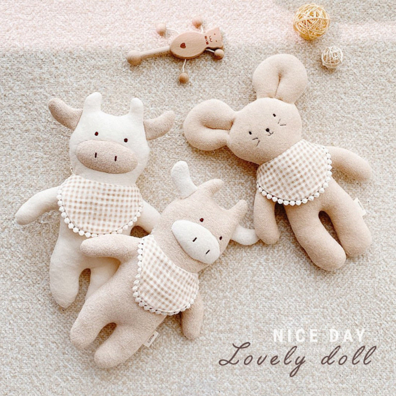 South Korea Ins Baby appeasement dolls children plush toy baby accompanied by sleeping doll ultra soft cloth doll paparazzi