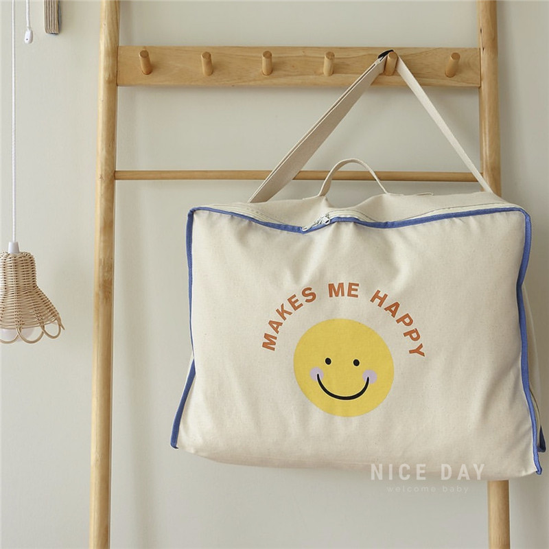 Korea ins kindergarten quilt storage bag Cartoon quilt finishing bag Luggage moving packing bag portable