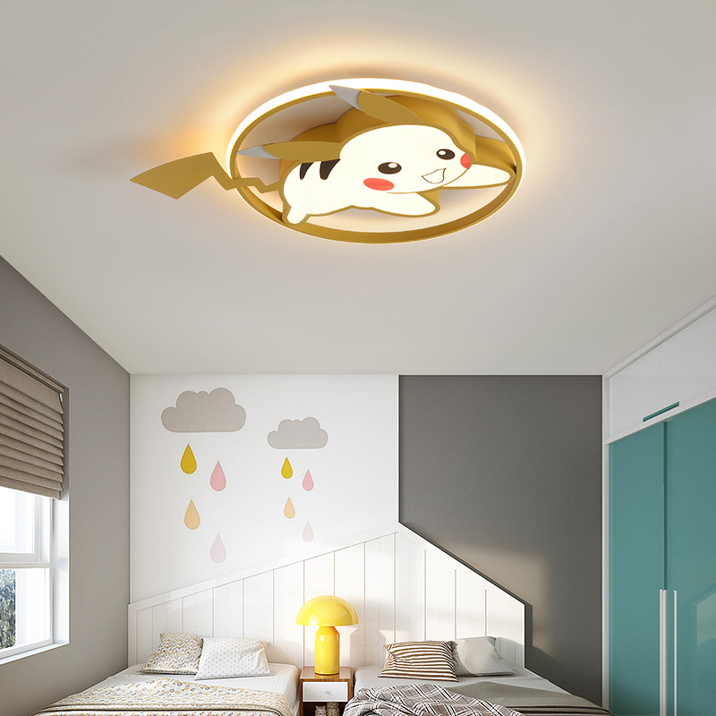 Children's room ceiling lamp pink bedroom lamp led new cartoon creative lamp simple eye protection girl room lamp