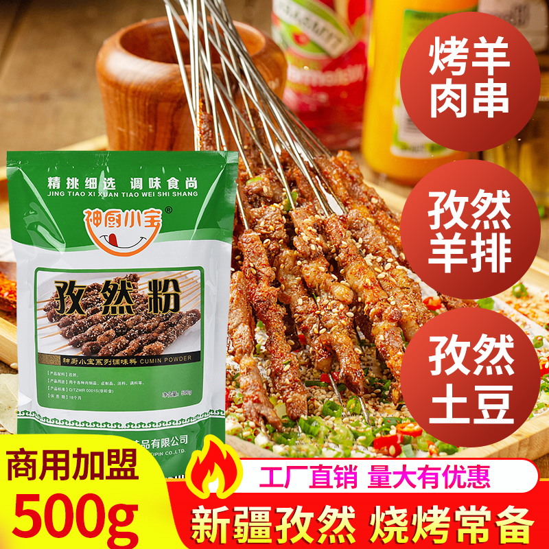Izzang Powder Barbecue Seasoning Xinjiang Natural Powder Seasonings Scattered with Commercial 500g Barbecue Sprinki Powder Roast Powder