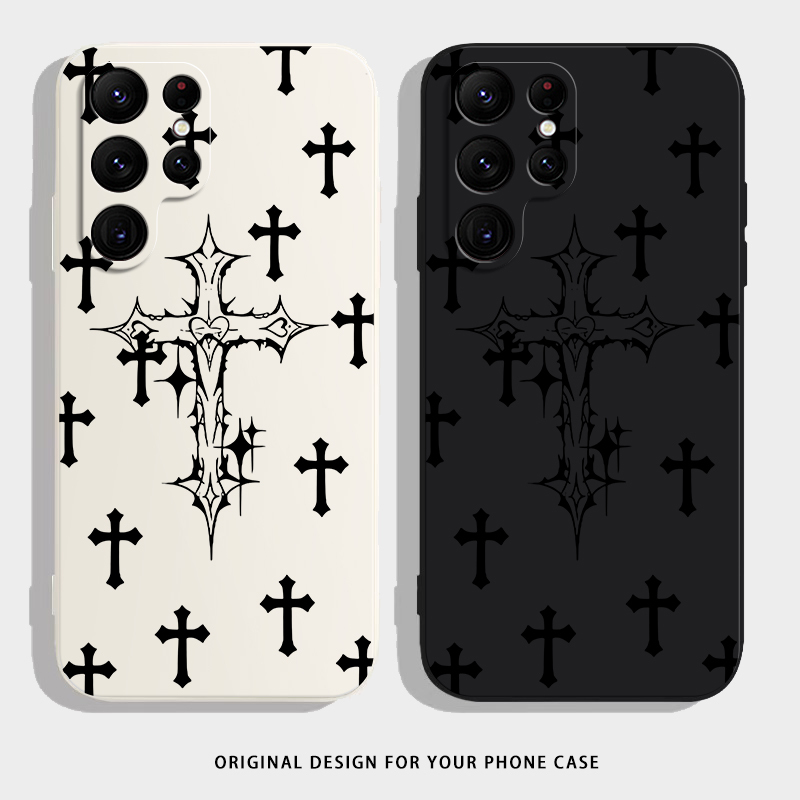 The Cross Design Is Suitable for Samsung S22 Ultra Phone Cases, New Models for Men and Women, Galaxy Full-Cover Anti-Drop Samsung S22+ Trendy Ins-Style Protective Phone Case for S22 The Cross Design Is Suitable for Samsung S22 Ultra Phone Cases, New Models for Men and Women, Galaxy Full-Cover Anti-Drop Samsung S22+ Trendy Ins-Style Protective Phone Case for S22