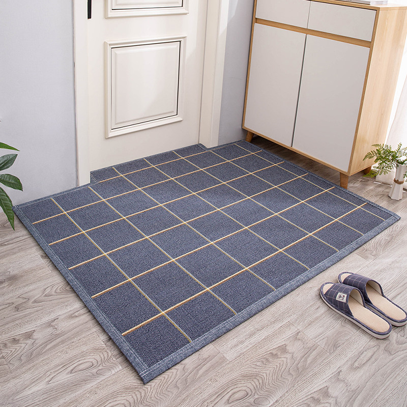 Entrance door floor mat custom-made entry door lattice indoor bamboo weaving tatami mat foot mat boutique anti-slip mat custom-made
