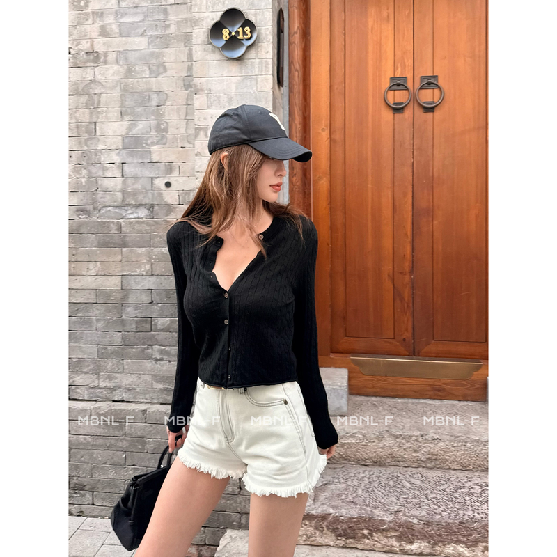 Mbnl-F Qin Lei Women's Clothing "Maxasie White Denim" 100% Cotton Jeans Xm-Xnz5547