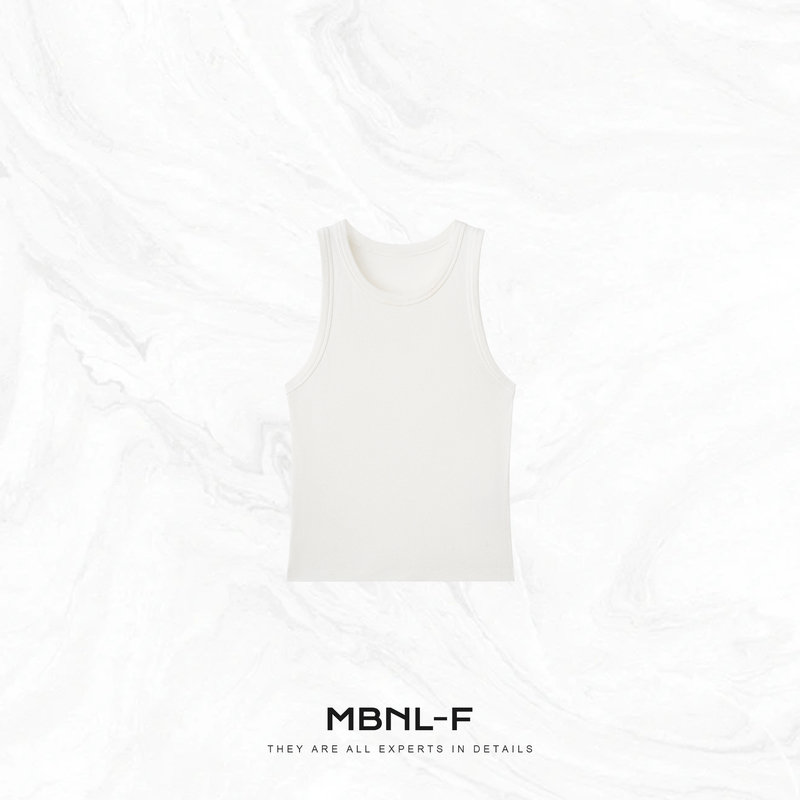 Mbnl-F Qin Lei Women's Clothing "Kerto Minimalist Vest" Ribbed Texture Camisole Xm-Xbx7510