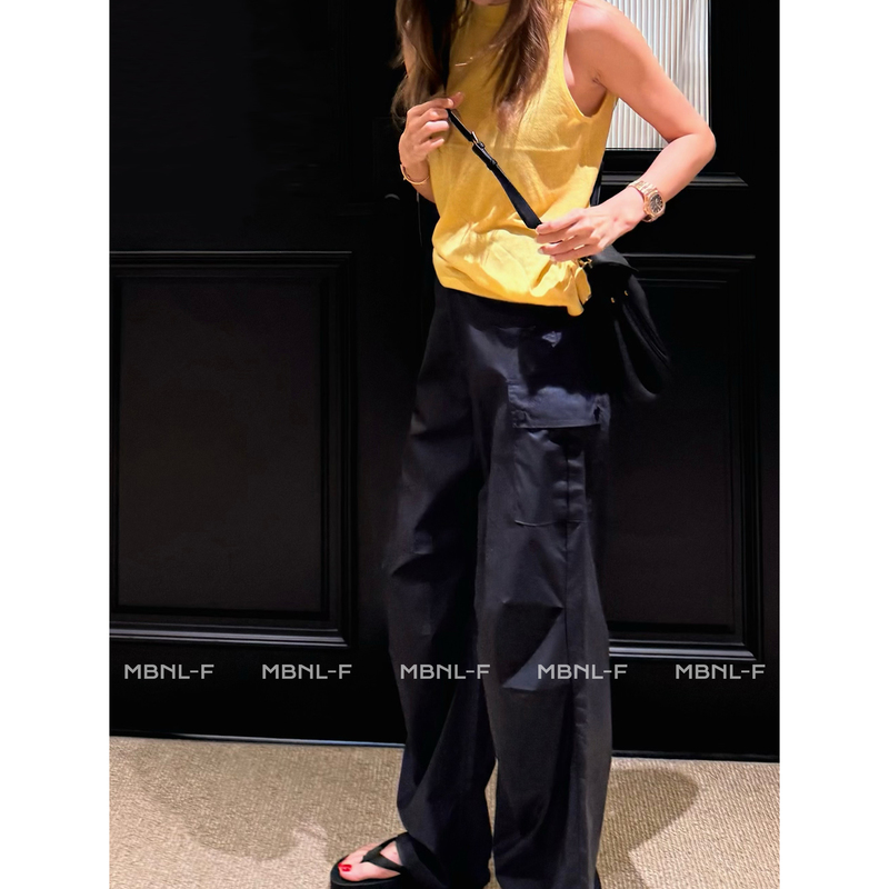 Mbnl-F Qin Lei "Work Pants" New Summer Versatile Casual Straight-Leg Work Pants t Qin Lei Xm-K5778