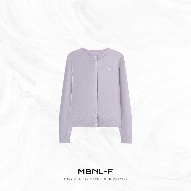Clearance Sale Mbnl-F "Tone-Enhancing Cardigan" Early Autumn Minimalist Round-Neck Wool Cashmere Cardigan Qin Lei Xm-Xsy3121 Clearance Sale Mbnl-F "Tone-Enhancing Cardigan" Early Autumn Minimalist Round-Neck Wool Cashmere Cardigan Qin Lei Xm-Xsy3121