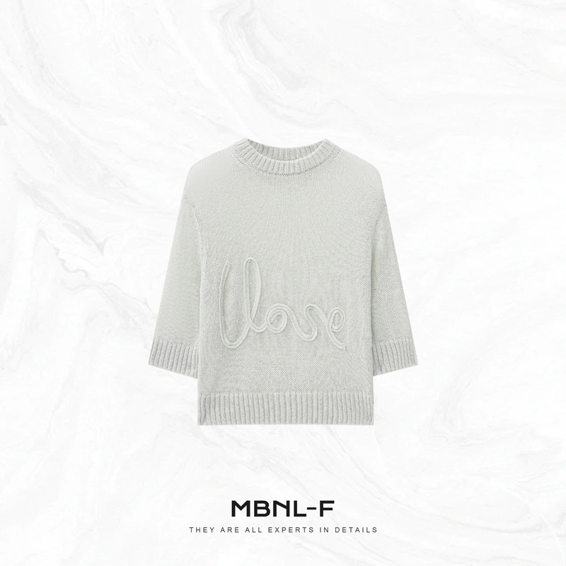 Clearance Women's Clothing "Nice Sweater" Silk Mohair Wool Custom-Woven Three-Dimensional Sweater Th-My118
