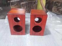 Red Wood Solid Wood Red Flowers Pear Log Speaker Empty Box Body 4 Inch 5 Inch Second Frequency Low Tone Low Sound Gun Car Horn Retrofit Outside