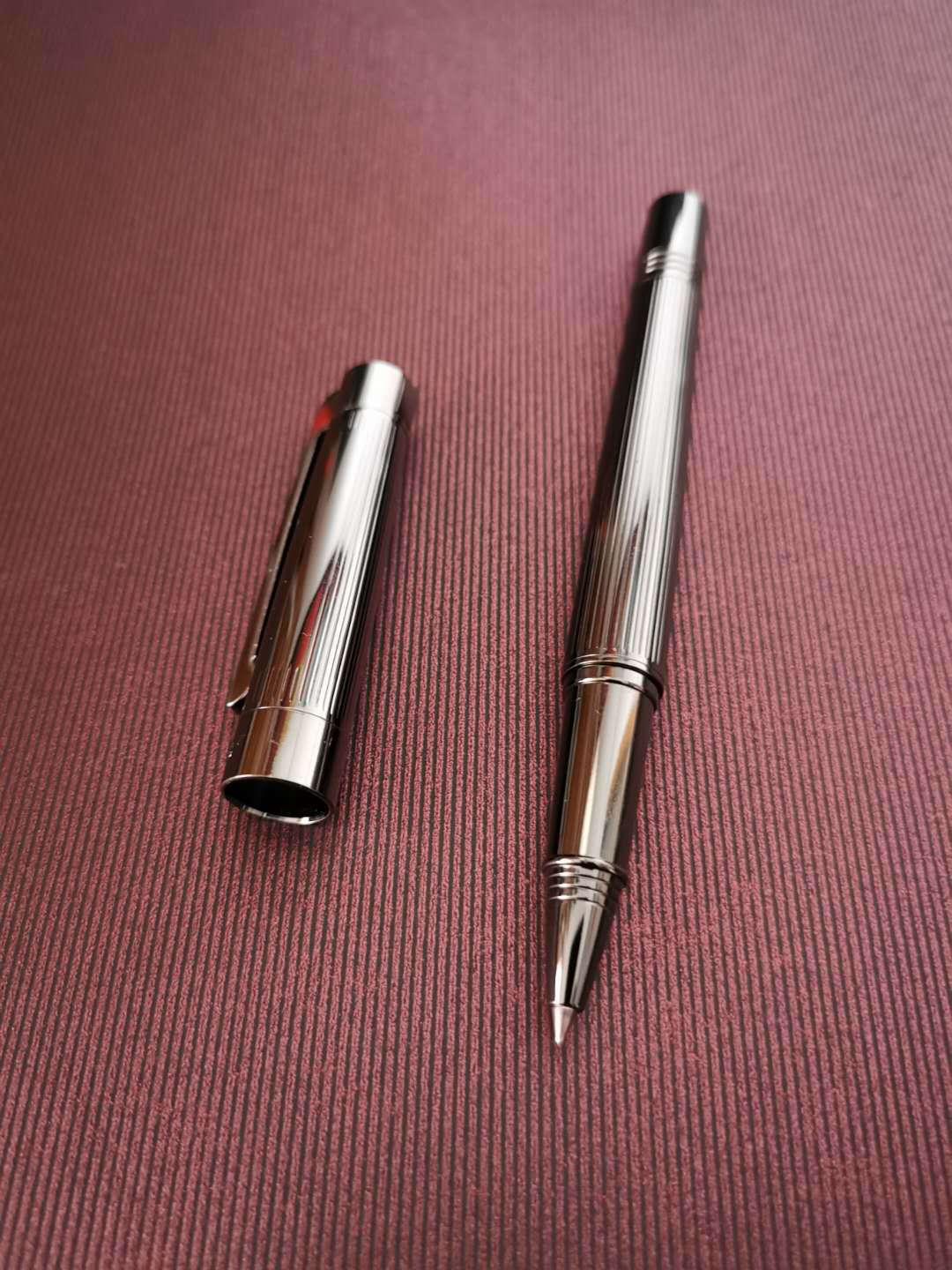 LuxE - Pearl Pen Gray signing pen French dark gray texture crude metal commercial neutral pen