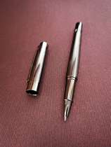 LUXE-Smoke Throat Pearl Pen Gun Grey Signature Pen France Deep Grey Texture Coarse Heavy Metal Business Neutral Water Pen