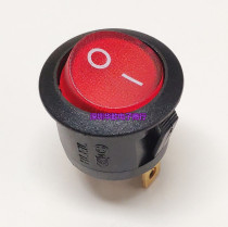 Imported OPENING 20MM ROUND THREE-legged boat type switch RED button RED light 250V6A Taiwan RL3-5