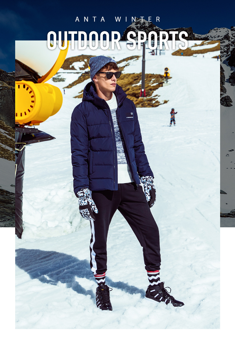 Anta down jacket nam 2018 mùa đông mới ngọn thể thao xuống áo khoác ấm áp áo khoác nam mùa đông áo phao nam dáng dài
