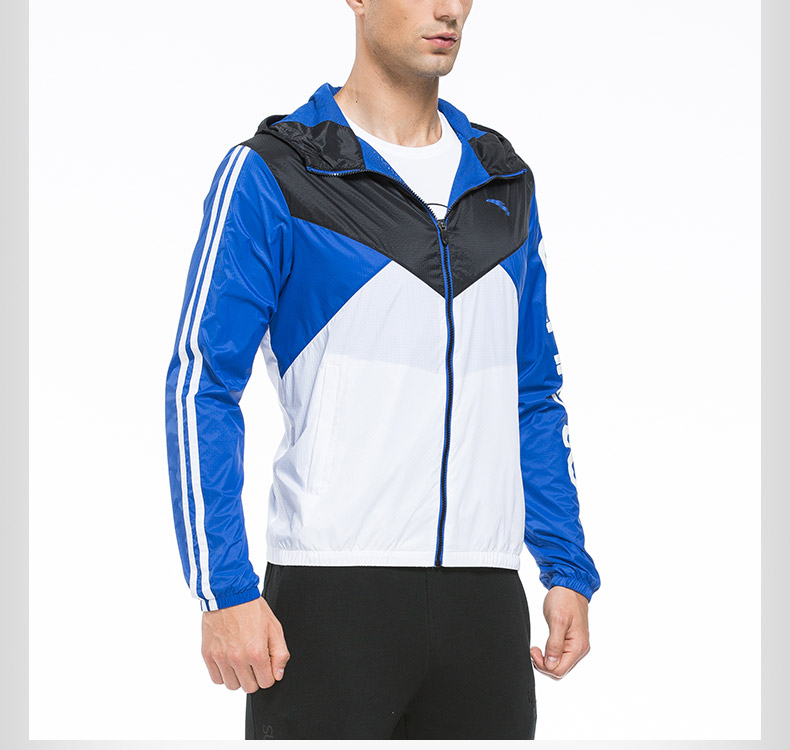 Anta nam áo thể thao áo gió thời trang cardigan mới trùm đầu windproof áo khoác thể thao áo gió 15517654 áo gió đẹp