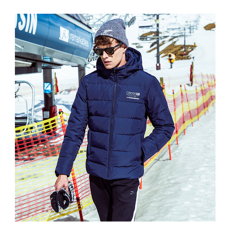Anta down jacket nam 2018 mùa đông mới ngọn thể thao xuống áo khoác ấm áp áo khoác nam mùa đông áo phao nam dáng dài