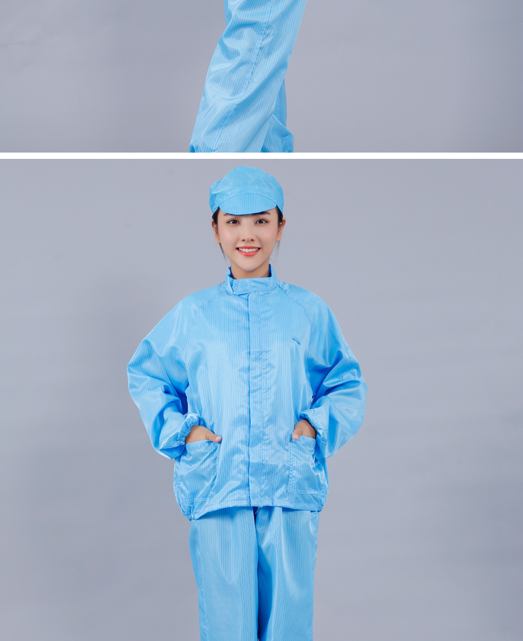 Quần áo bảo hộ lao động mặc một nhà máy không bụi nhà xưởng thực phẩm nhà máy điện tử nhà máy điện sinh học phân chia quần áo chống tĩnh điện đồ bộ thể thao nam