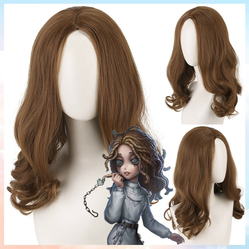 猫八 Идентификация 5 Психолог Аида оригинальный кожа Cos Wig Heard Heard Heary Emil Curls Curls