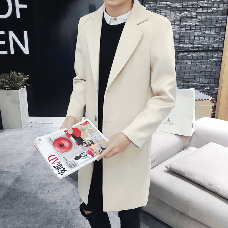 Long version of the wind clothes in autumn and winter in Korean version trendy Niko jacket 2020 new sashimi and cotton glichen