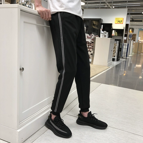 Демисезонные трендовые мужские штаны, в корейском стиле