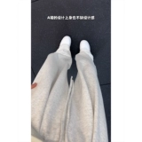 Демисезонные штаны, джинсы с начесом, свободный прямой крой