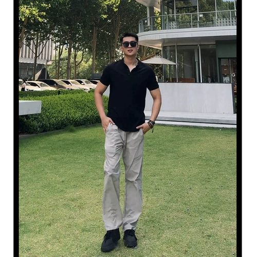 Шелковые летние тонкие быстросохнущие штаны, в американском стиле